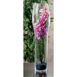 Váza sklo 19x70cm 27846