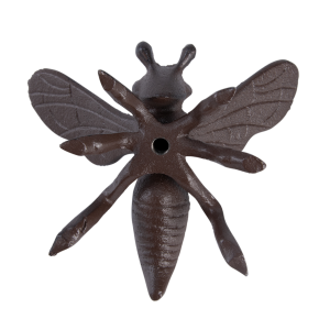 Dekoratívna liatinová figúrka v tvare včielky s rozprestretými krídlami 13,2 x 11,3 x 8,6 cm Esschert Design 40980