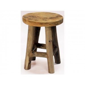 Drevená stolička z teakového dreva v prírodnom farebnom prevedení 20 x 27 cm 42948