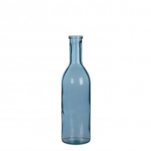 Fľaša sklenená modrá 34149