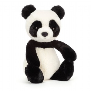 Hanblivá plyšová panda s huňatou čierno-bielou kožušinkou Jellycat Bashful Panda 31 cm 34856