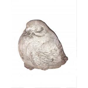 Terakotová dekorácia vták bucľatý vrabec 18 cm 34991
