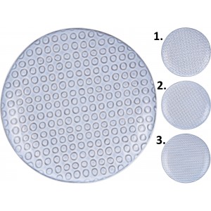 Keramický modro-sivý tanier s dekorom v troch prevedeniach 21 cm 38905
