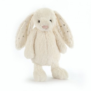 Krémový plyšový zajačik s hviezdičkami na uškách Jellycat Twinkle Stardust Bunny 31 cm 33489