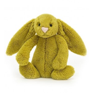 Limetkový plyšový zajačik Jellycat Bashful Zingy Bunny 31 cm 37347