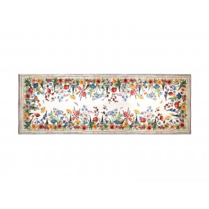 Obrus - behúň Soffio vo viacfarebnom prevedení s dekorom lúčnych kvietkov 55 x 155 cm 42630