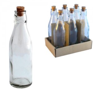 Sklenená fľaša s korkom 250ml 21200