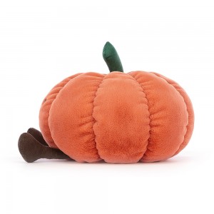 Plyšová tekvica Amuseable Pumpkin v nadýchanom oranžovom prevedení so šibalským úsmevom 19 cm Jellycat 41956