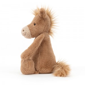 Plyšový hanblivý koník Bashful Pony s hnedou jemnou srsťou 31 cm Jellycat 39657
