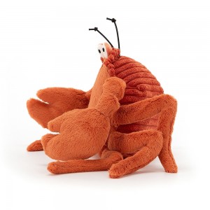 Plyšový rozkošný krab Crispin Crab s hrdzavou kožušinkou a dlhými tykadlami 11 cm Jellycat 39663