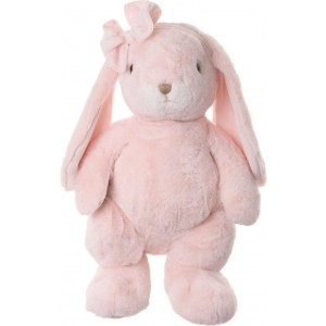 Plyšový zajačik The Great Kanina Cotton Candy vo svetloružovom kožúšku s dlhými ušami a mašličkou 60 cm Bukowski design 40858