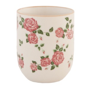 Porcelánový pohár zdobený ružičkami 0,1 L Clayre-Eef 32701