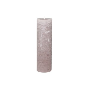 Rustikálna stĺpová sviečka v sivohnedej farbe 35x10 cm Chic Antique 33775