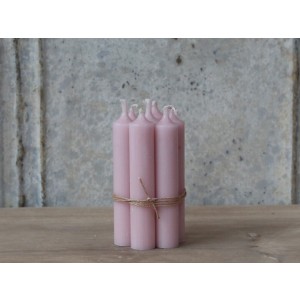 Rustikálna sviečka v ružovej farbe 11 x 2 cm Chic Antique 36733