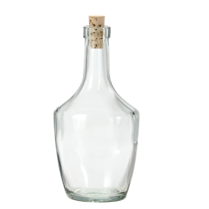 Sklenená transparentná fľaša 500 ml 38566
