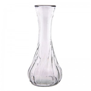 Sklenená váza s hladkým prevedením v transparentom prevedení 6 x 15 cm Clayre & Eef 39320