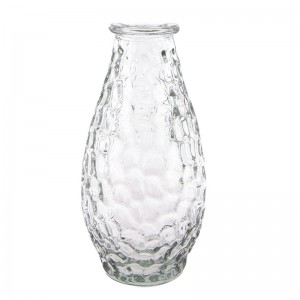 Sklenená váza s hladkým prevedením v transparentom prevedení 7 x 14 cm Clayre & Eef 39319