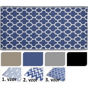 Tkaný koberec v troch rôznych zaujímavých vzoroch a v štyroch farbách 90 x 180 cm 35744