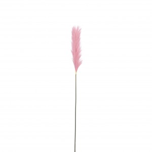 Umelá dekorácia ako ozdobný dekoratívny konár trávy pennisetum v ružovom farebnom prevedení s výškou 104 cm 40875