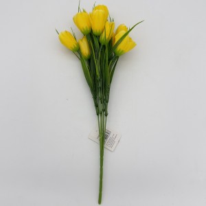 Umelá dekorácia kytice krokusov v žltom farebnom prevedení 35cm 30045