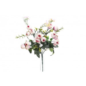 Umelá kytica bielo ružových kvietkov anemone 30 cm 33804