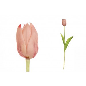 Umelá ozdobná dekorácia tulipánu v ružovom farebnom prevedení 42 cm 42731