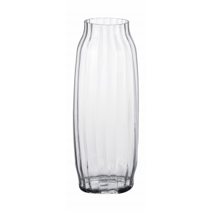 Vysoká sklenená váza pásikovaná 19,5xH50 cm 33126