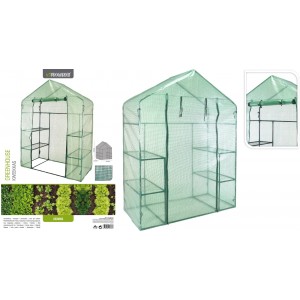Záhradný skleník s plachtou v zelenom farebnom prevedení 143 x 73 x 195 cm 43050